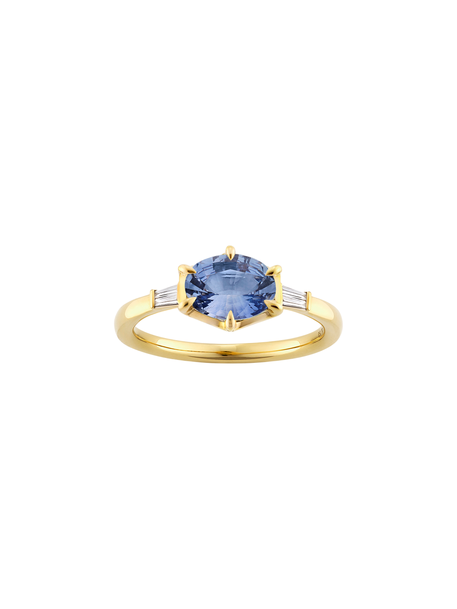 Jenna blue sapphire & diamond ring